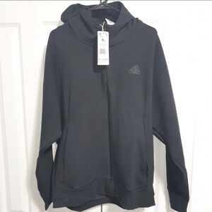 Adidas Z.N.E. Fleece Hoodie Triple Black Size  Men's XL New IN5089